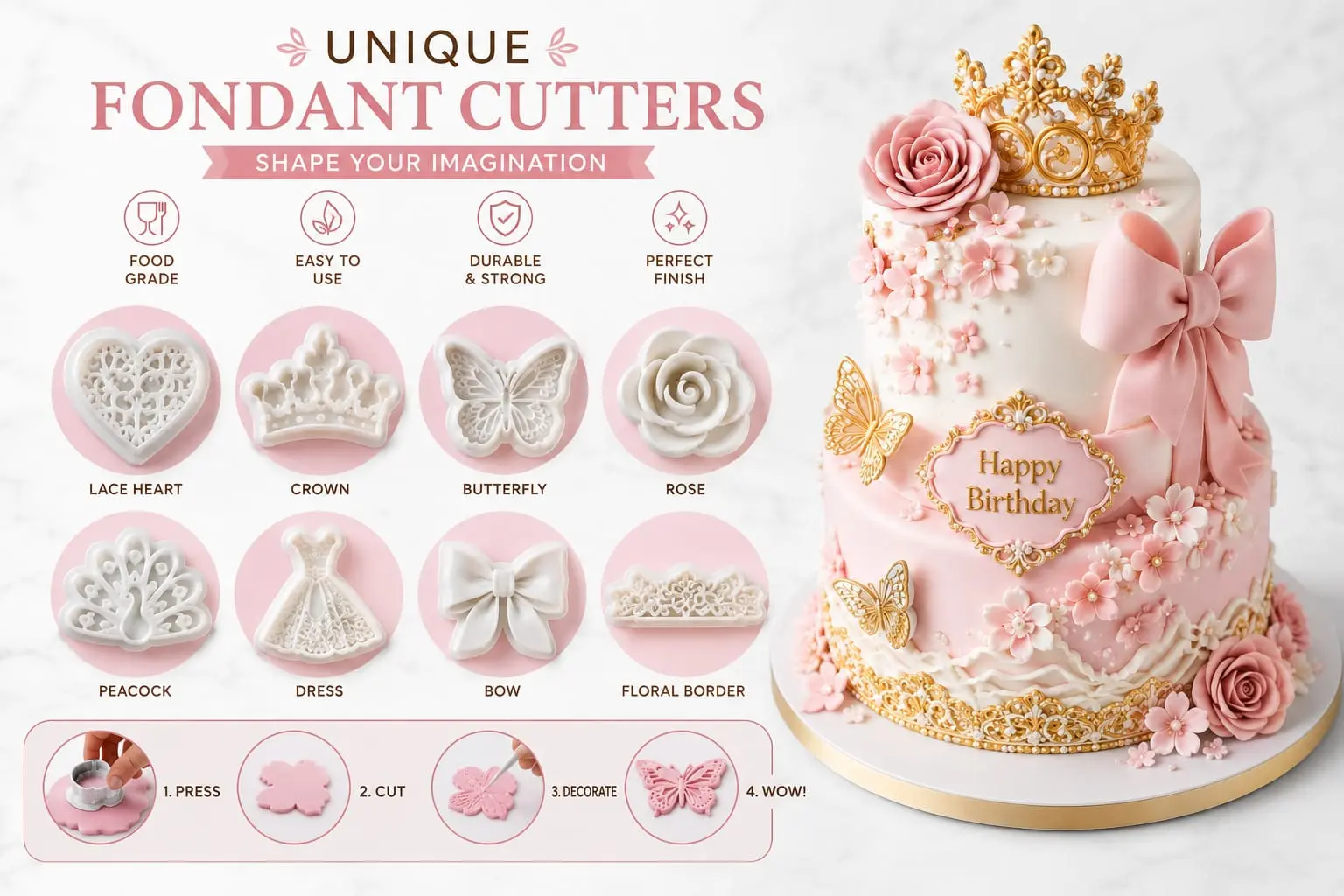 Fondant cutter and Mould