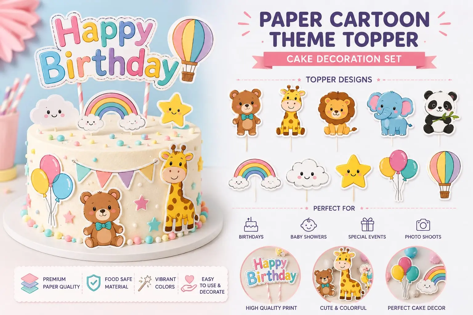 Cake Theme topper