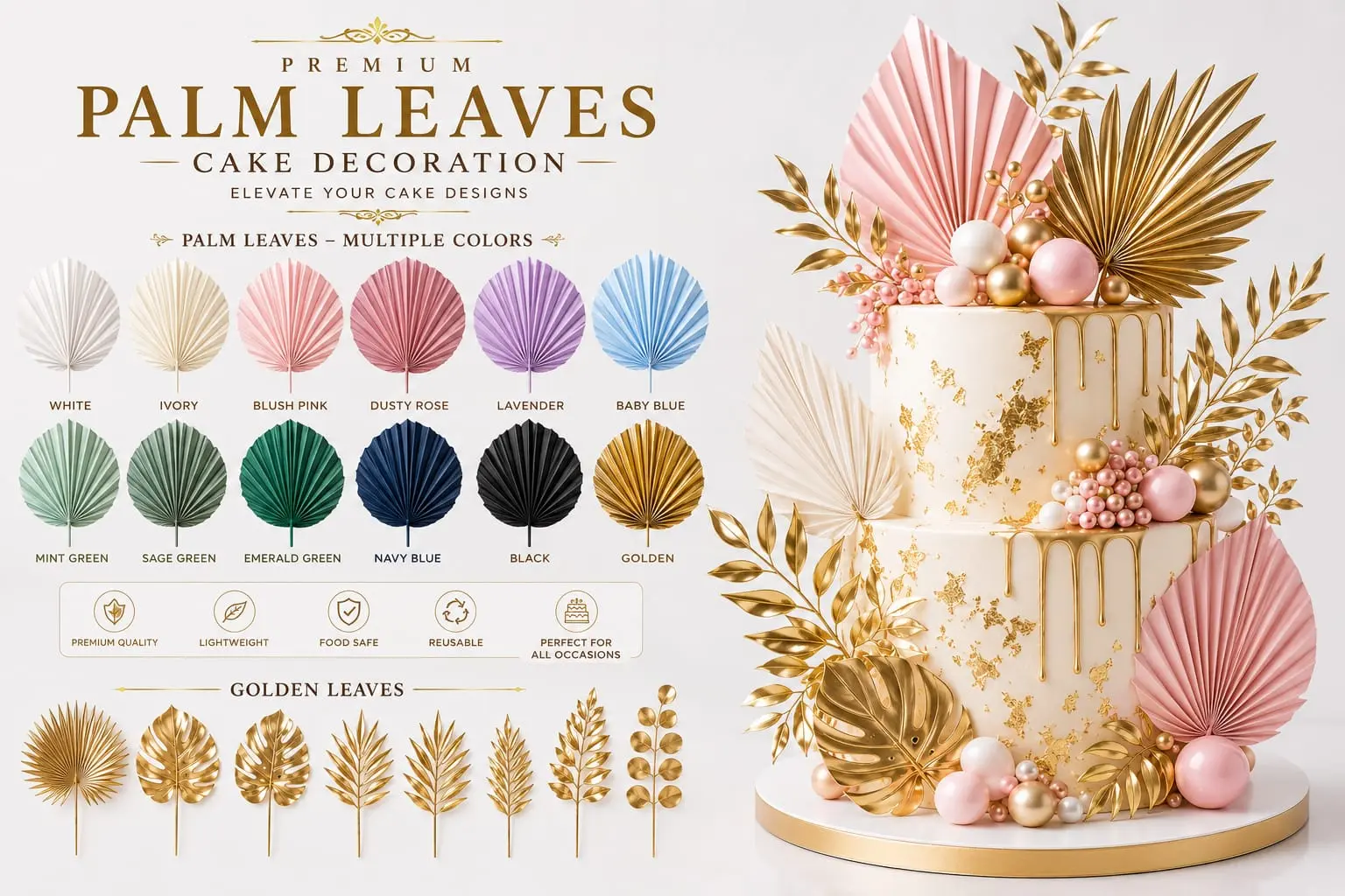 Gold decoration leaf