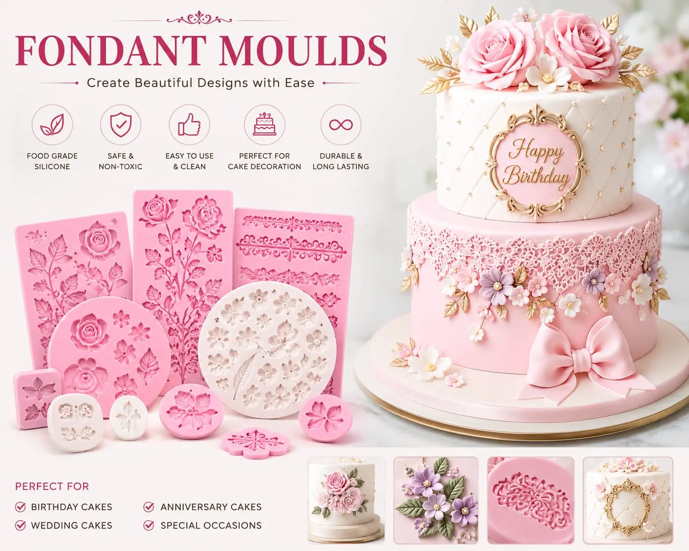 Fondant cutter and Mould