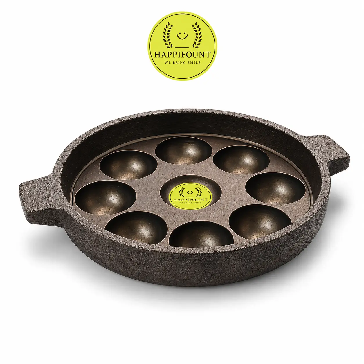 Kuli Panirakal | 9 Pit  | Pre-Seasoned  | Cast iron Paniyarakal