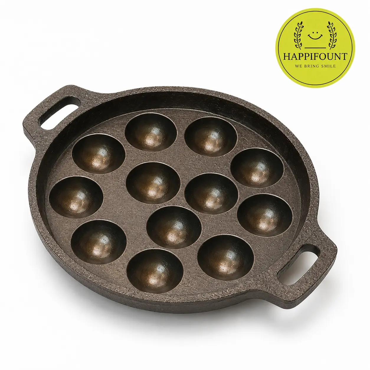 Kuli Panirakal | 12 pit | Pre seasoned | Cast Iron