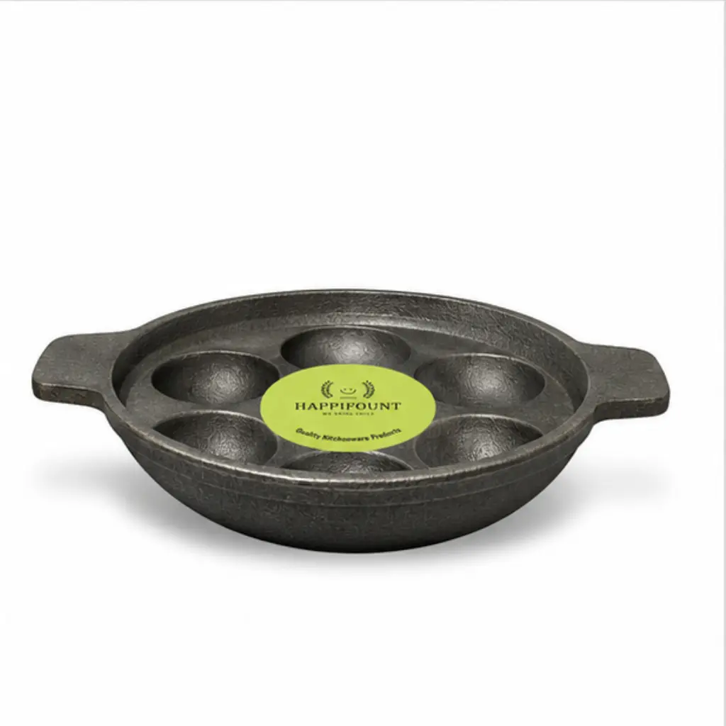 Kuli Panirakal Seasoned Heavy Cast Iron Tawa 7 Pit