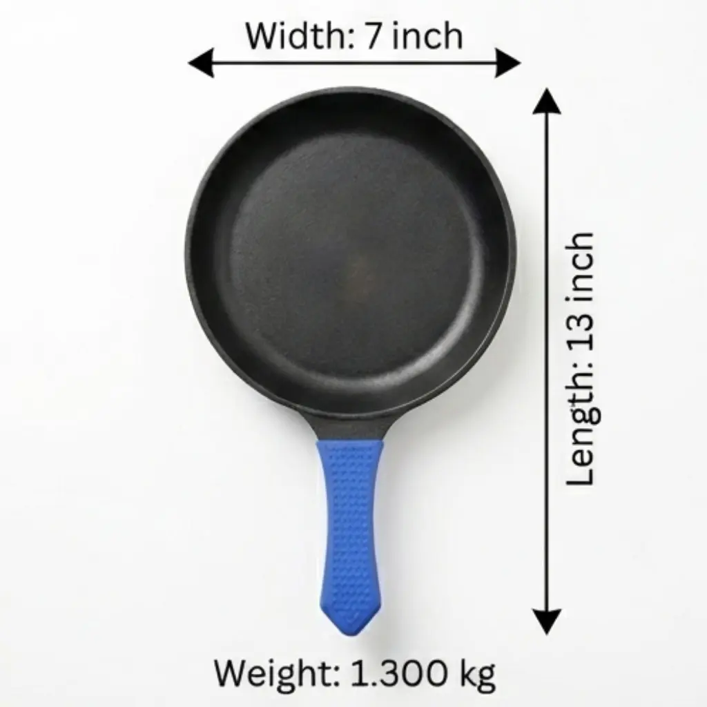 Best Omelette Tawa 8 inch – Heavy-Duty Cast Iron | Happifount Kitchenware
