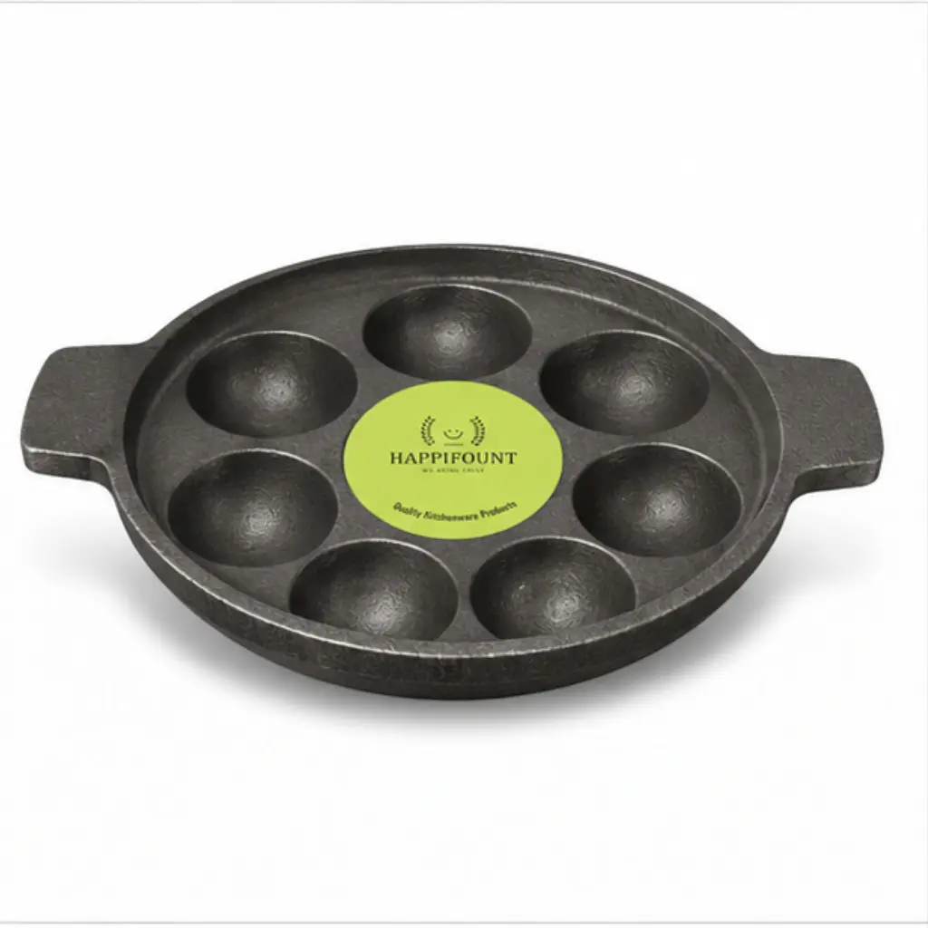 Kuli Panirakal Seasoned Heavy Cast Iron Tawa 9 Pit 
