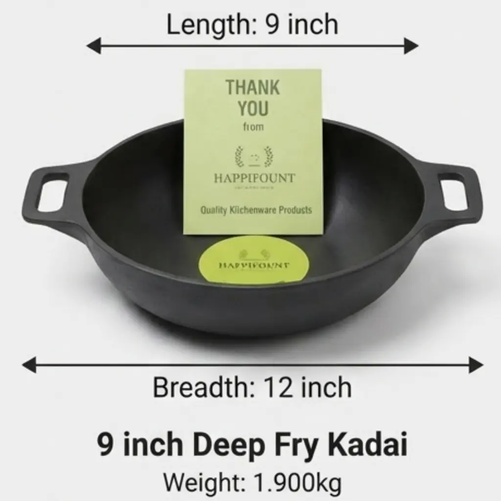 9 Inch Deep Fry Kadai 