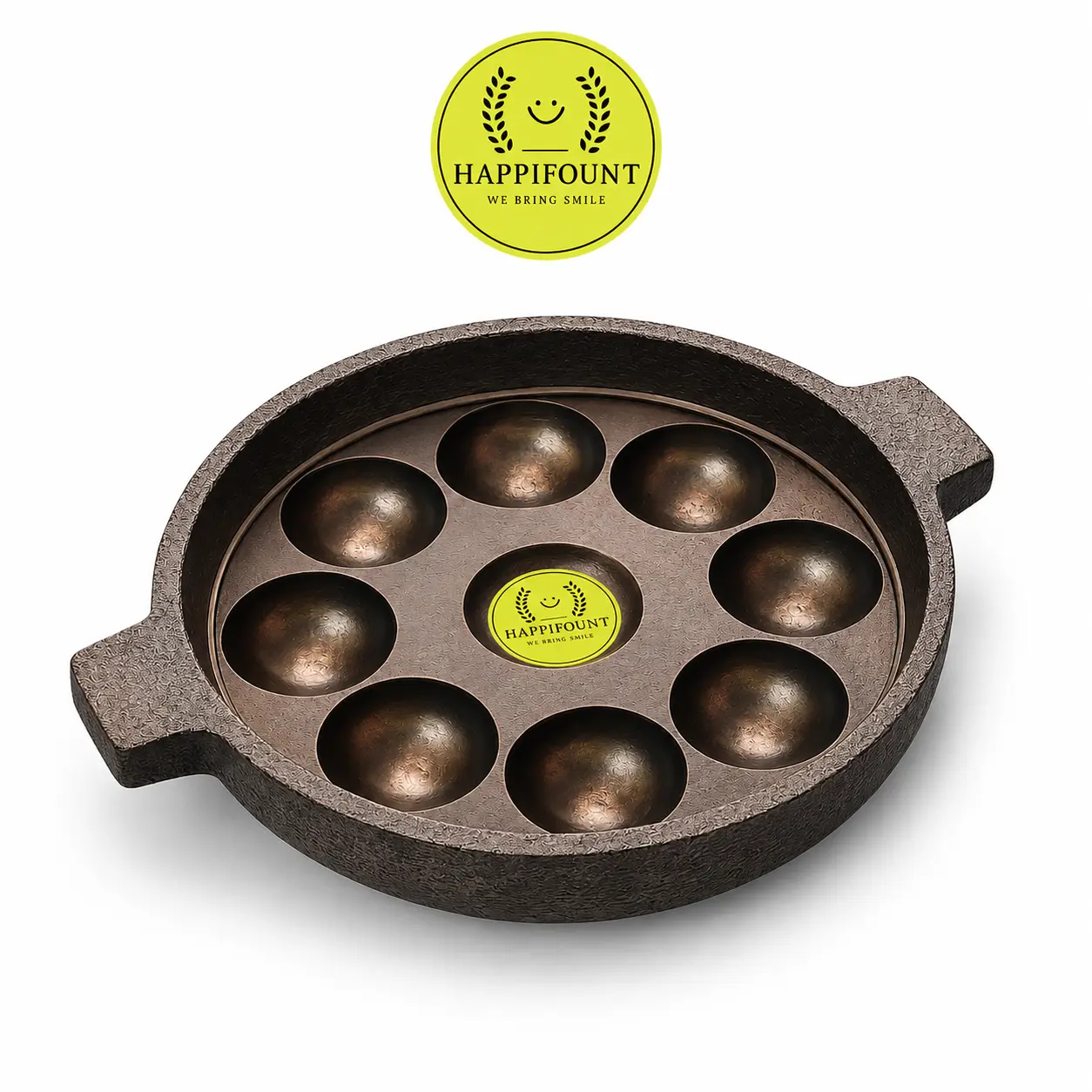 Kuli Panirakal | 9 Pit | Pre-Seasoned | Cast iron Paniyarakal