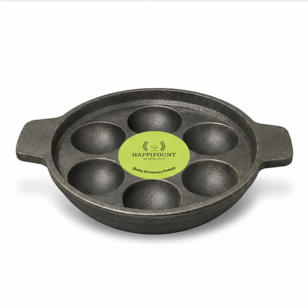 Kuli Panirakal Seasoned Heavy Cast Iron Tawa 7 Pit