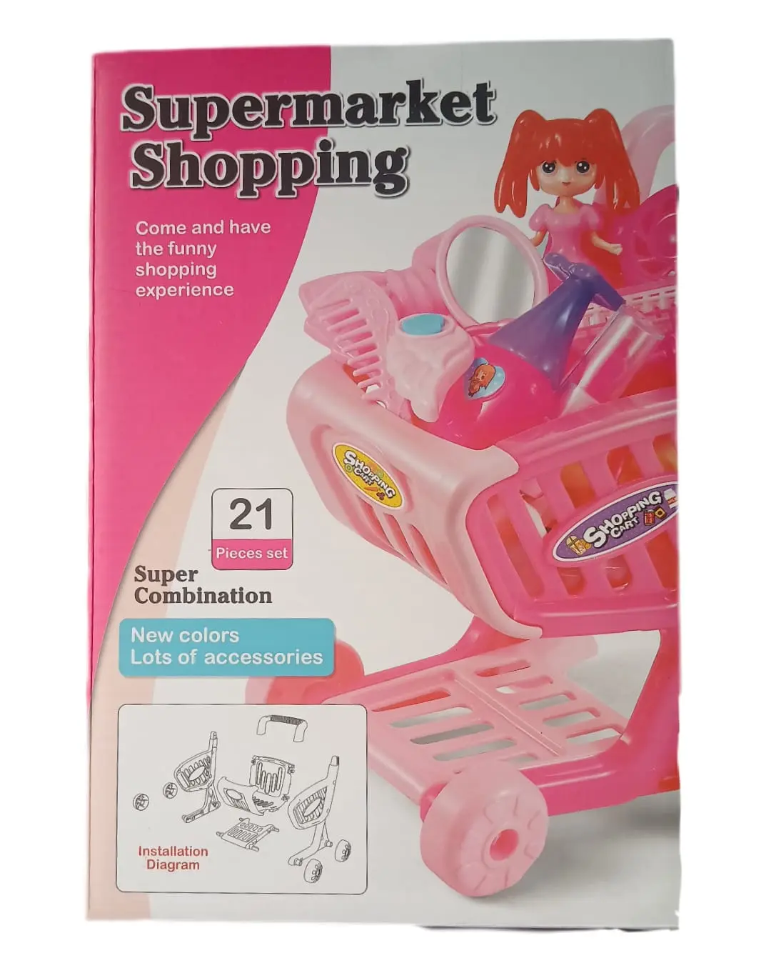 Supermarket Shopping Toy Cart