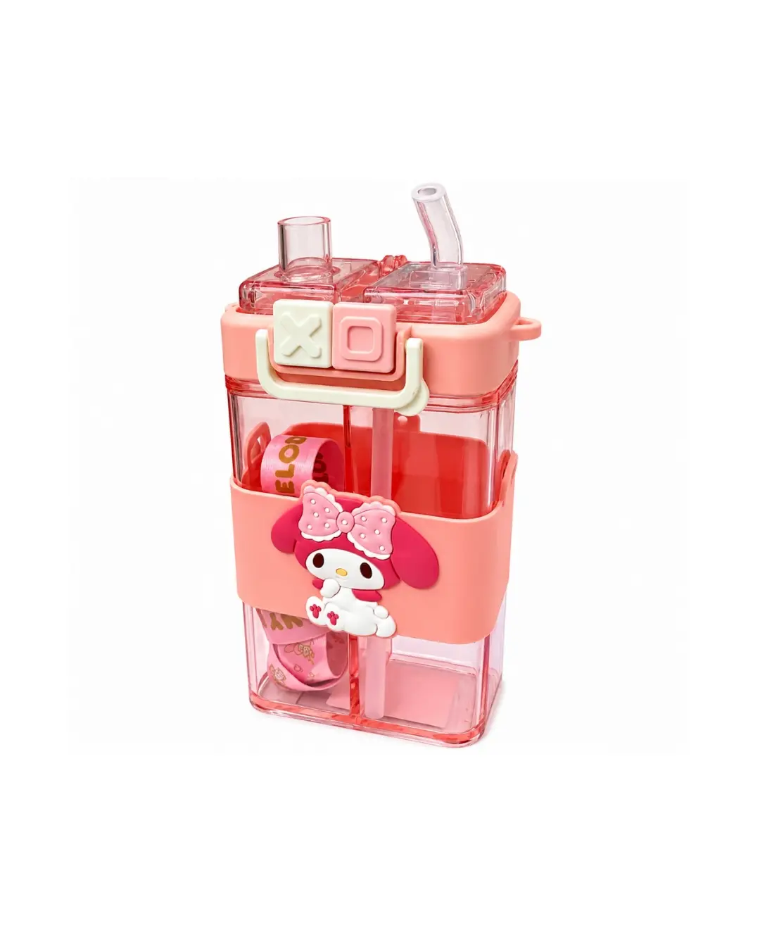 2-in-1 Dual Compartment Sipper Bottle