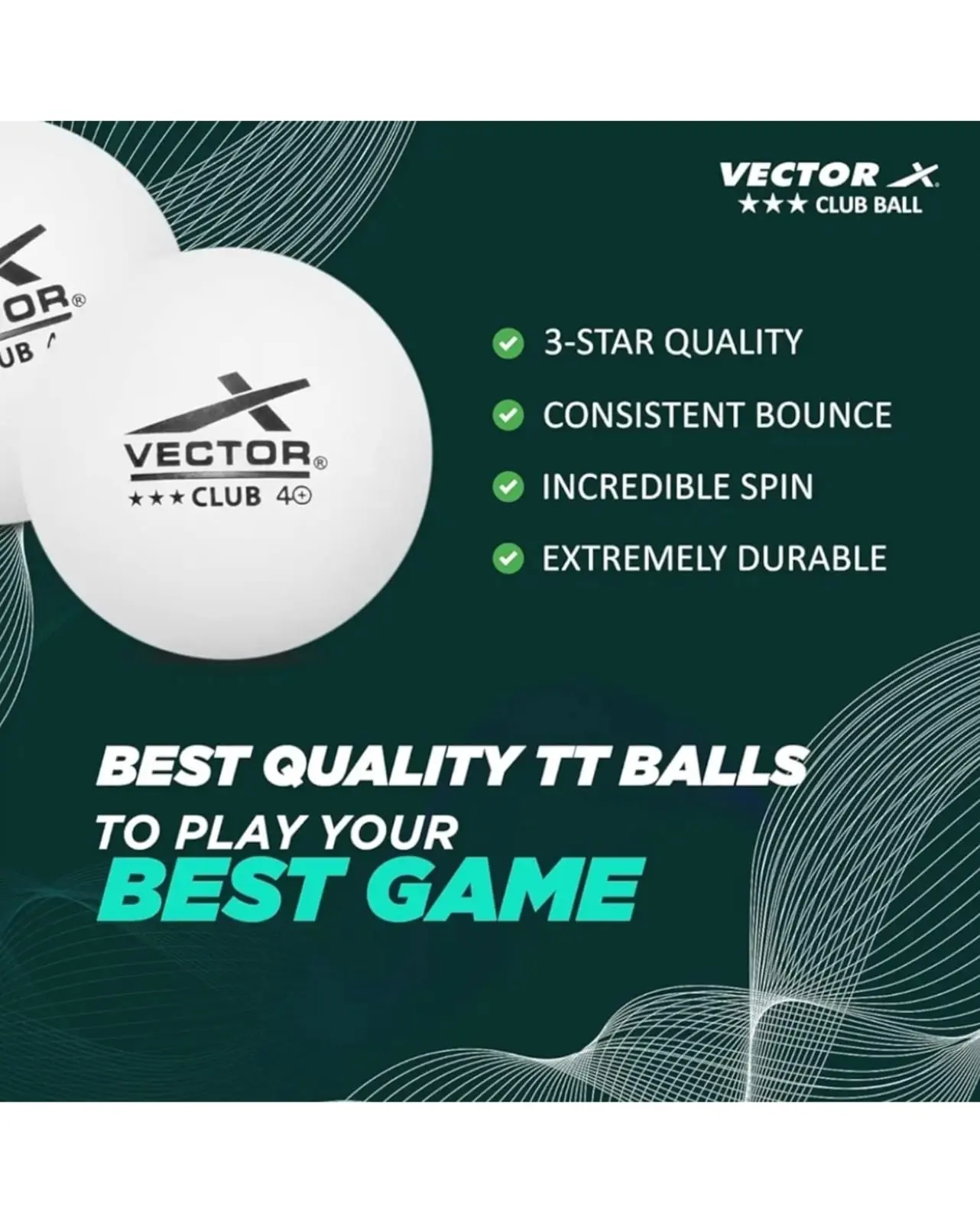 Vector X Club 40 TT Ball