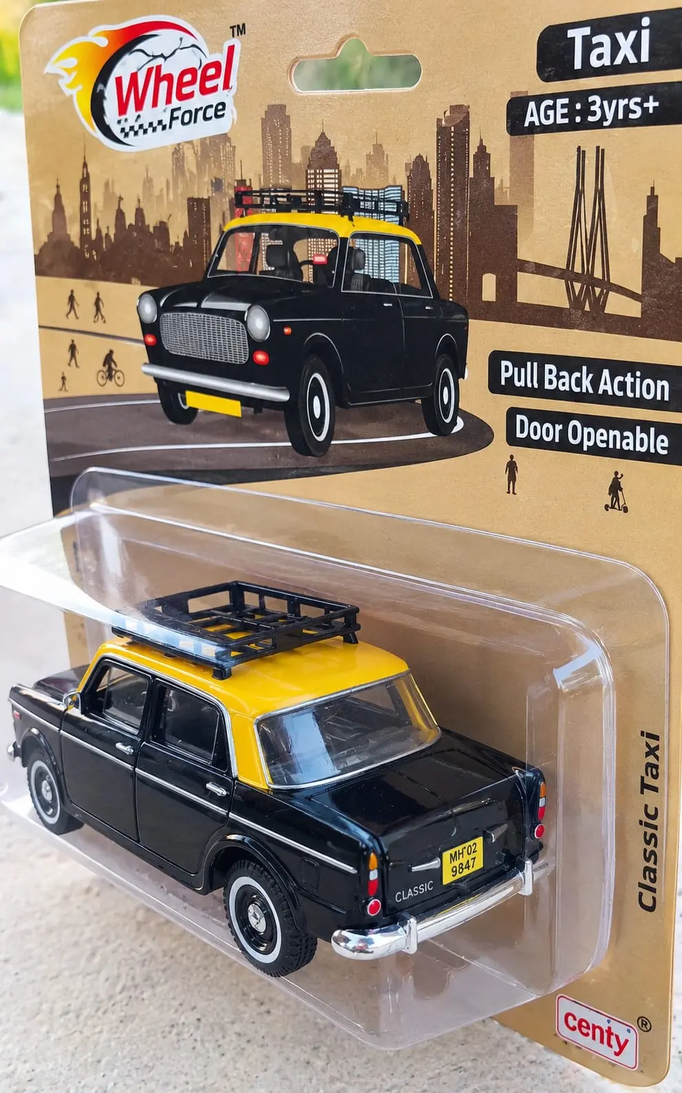 Queen 70’s Taxi – Pull Back Toy Car