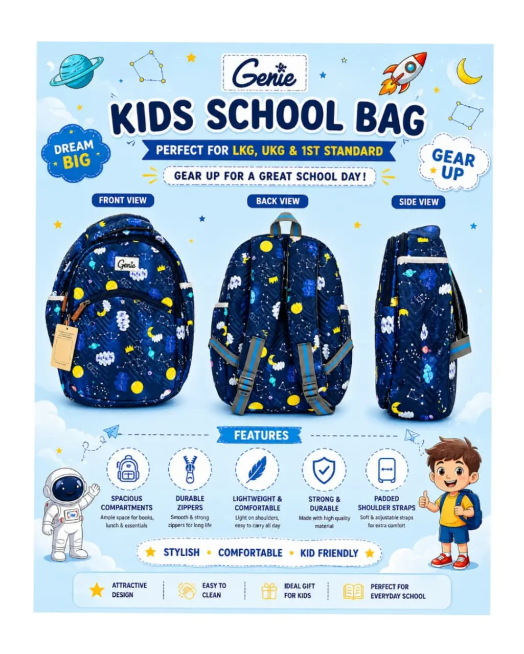 Genie Kids School Backpack