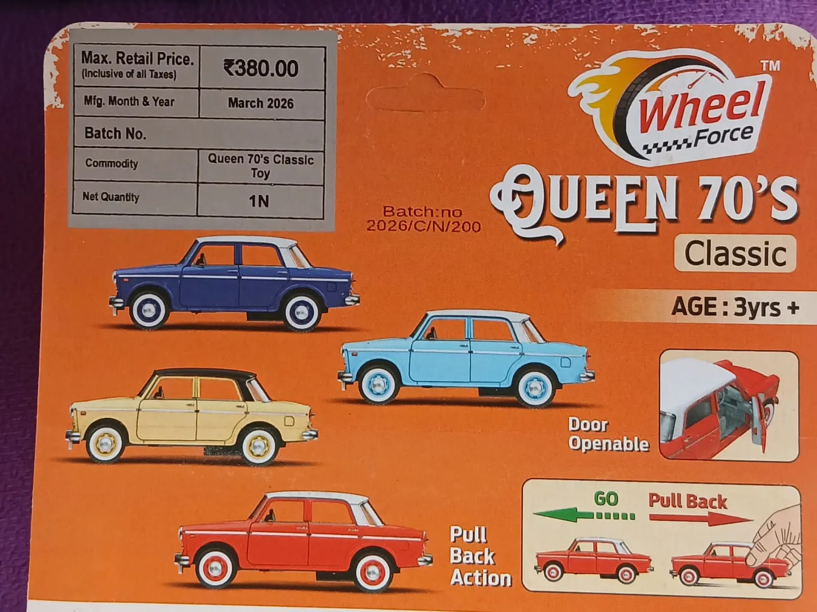 Queen 70’s Classic Toy Car 