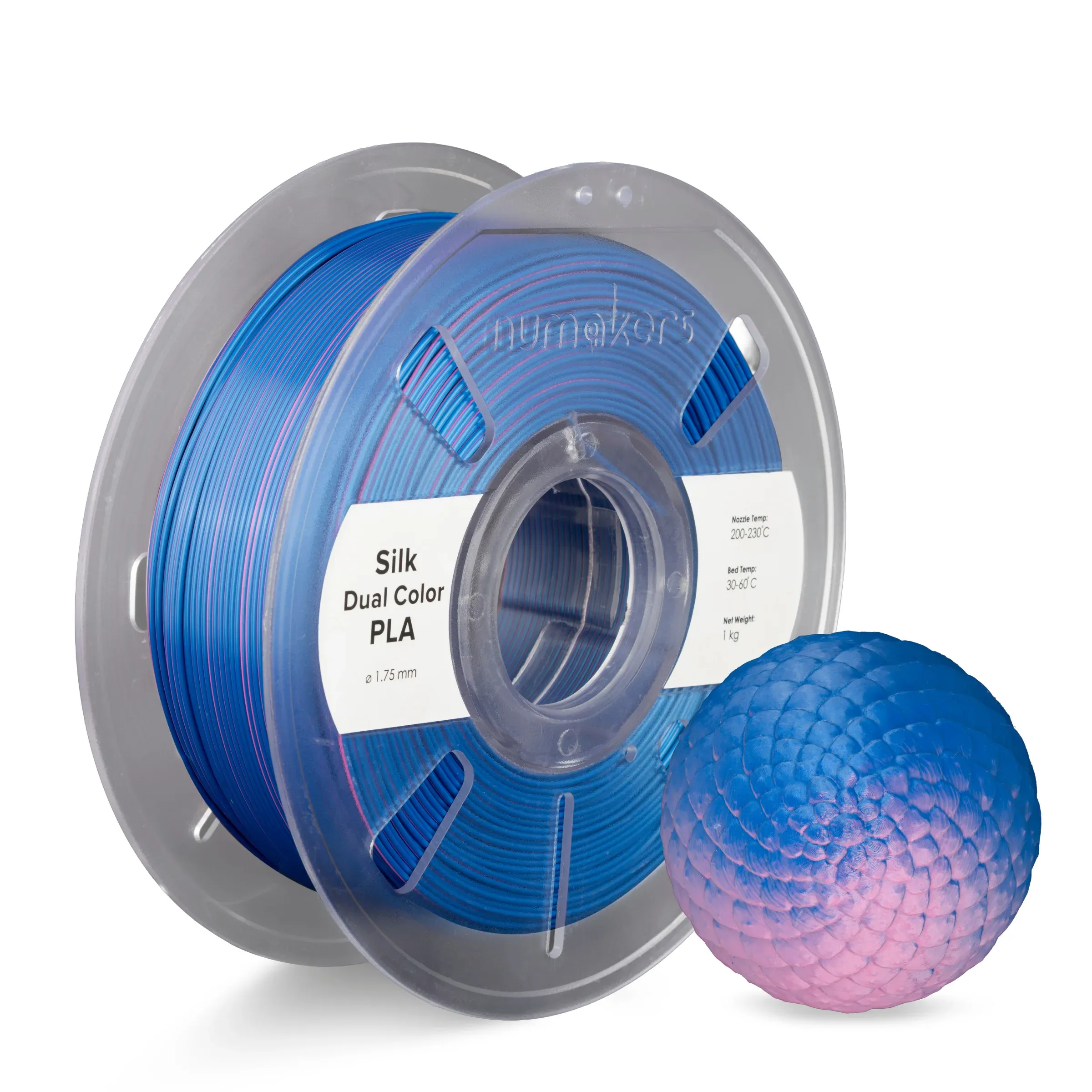 Dual-Color Silk PLA Numakers