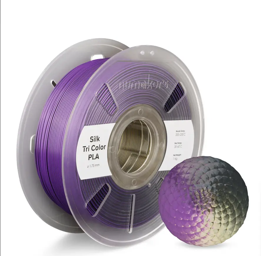 Tri-Color Silk PLA Numakers