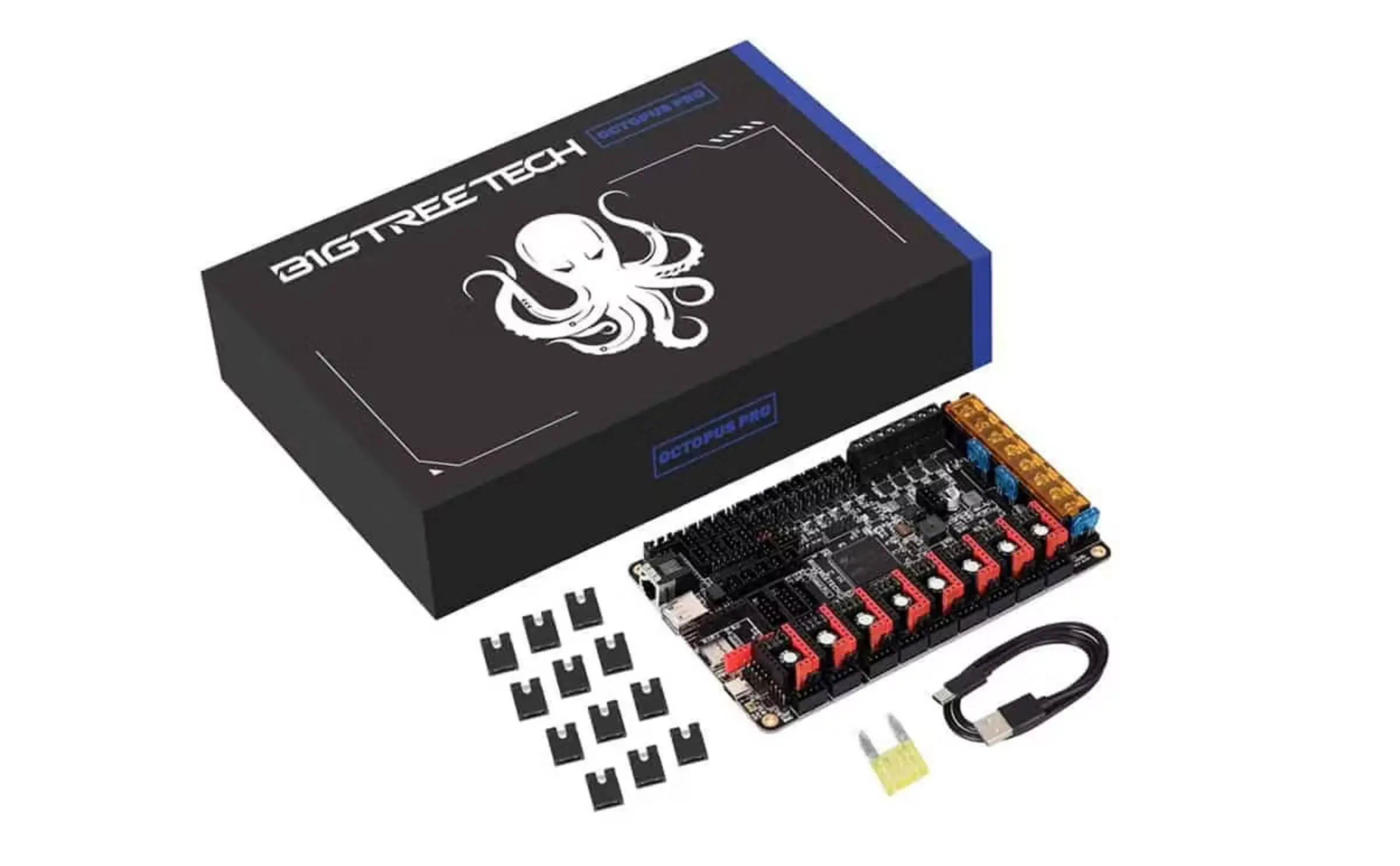 BIGTREETECH Octopus V1.1 / Octopus Pro (F446 / H723) 3D Printer Motherboard with 8 Stepper Drivers