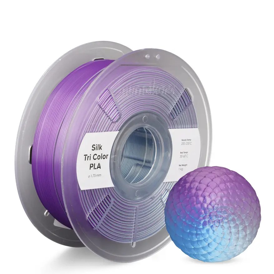 Tri-Color Silk PLA Numakers