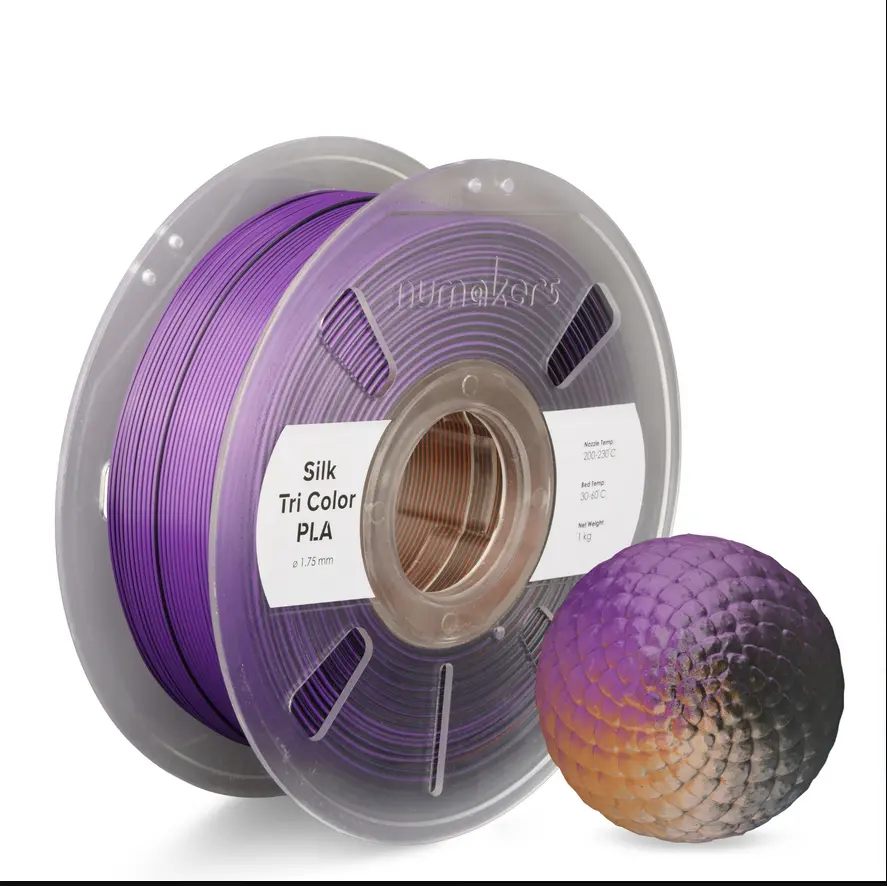 Tri-Color Silk PLA Numakers