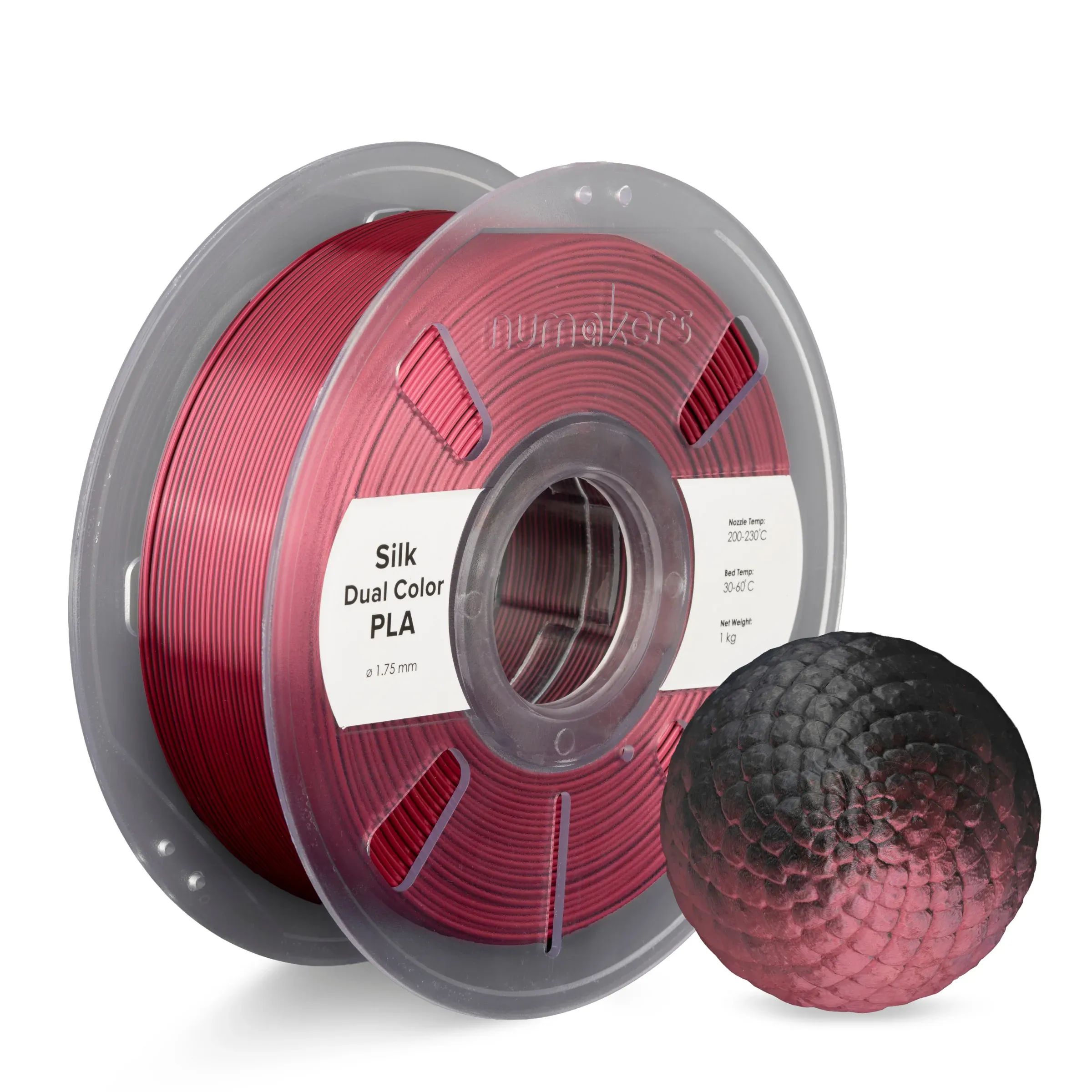 Dual-Color Silk PLA Numakers