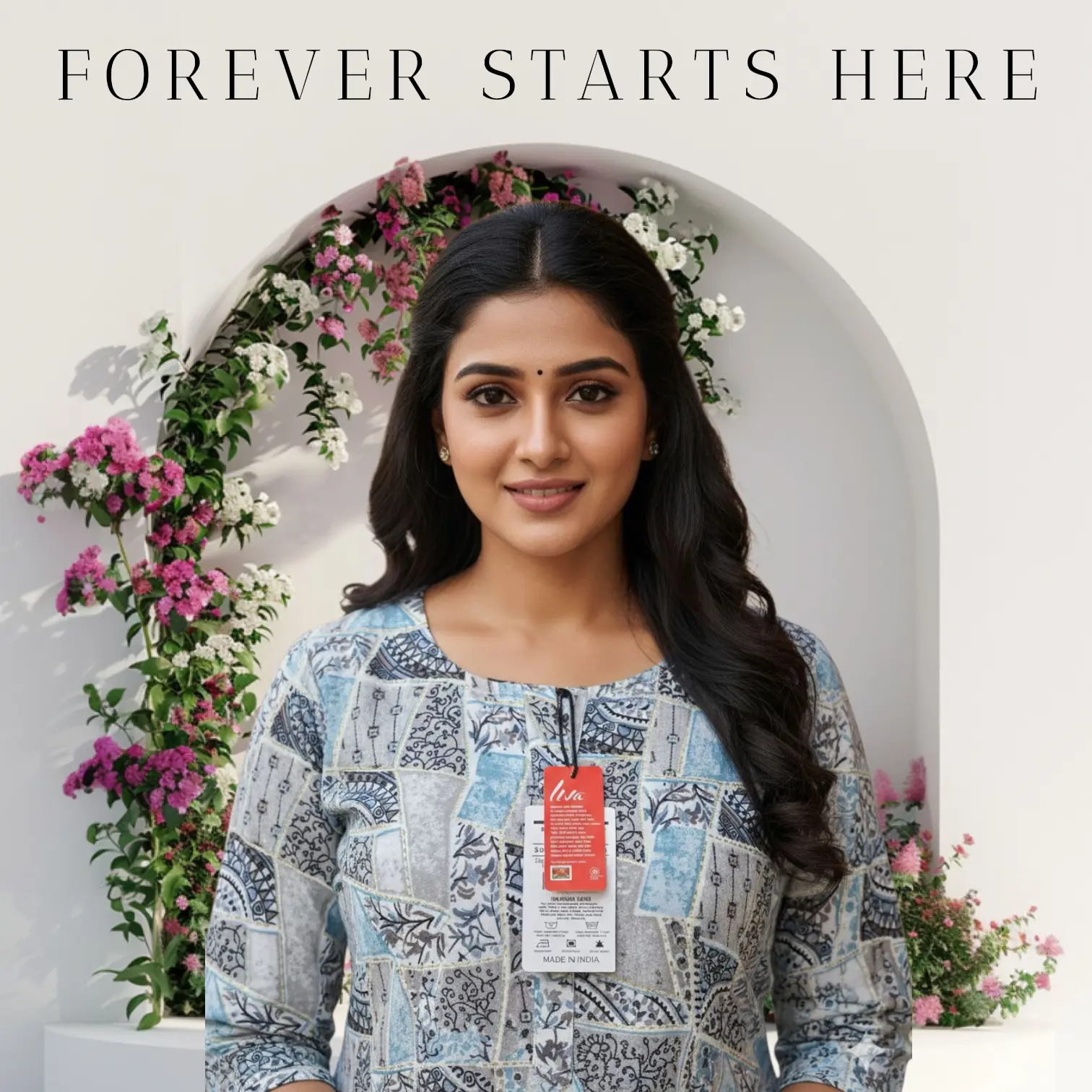 Zaara Premium Grey Mix Kurti – Soft Fabric & Modern Look