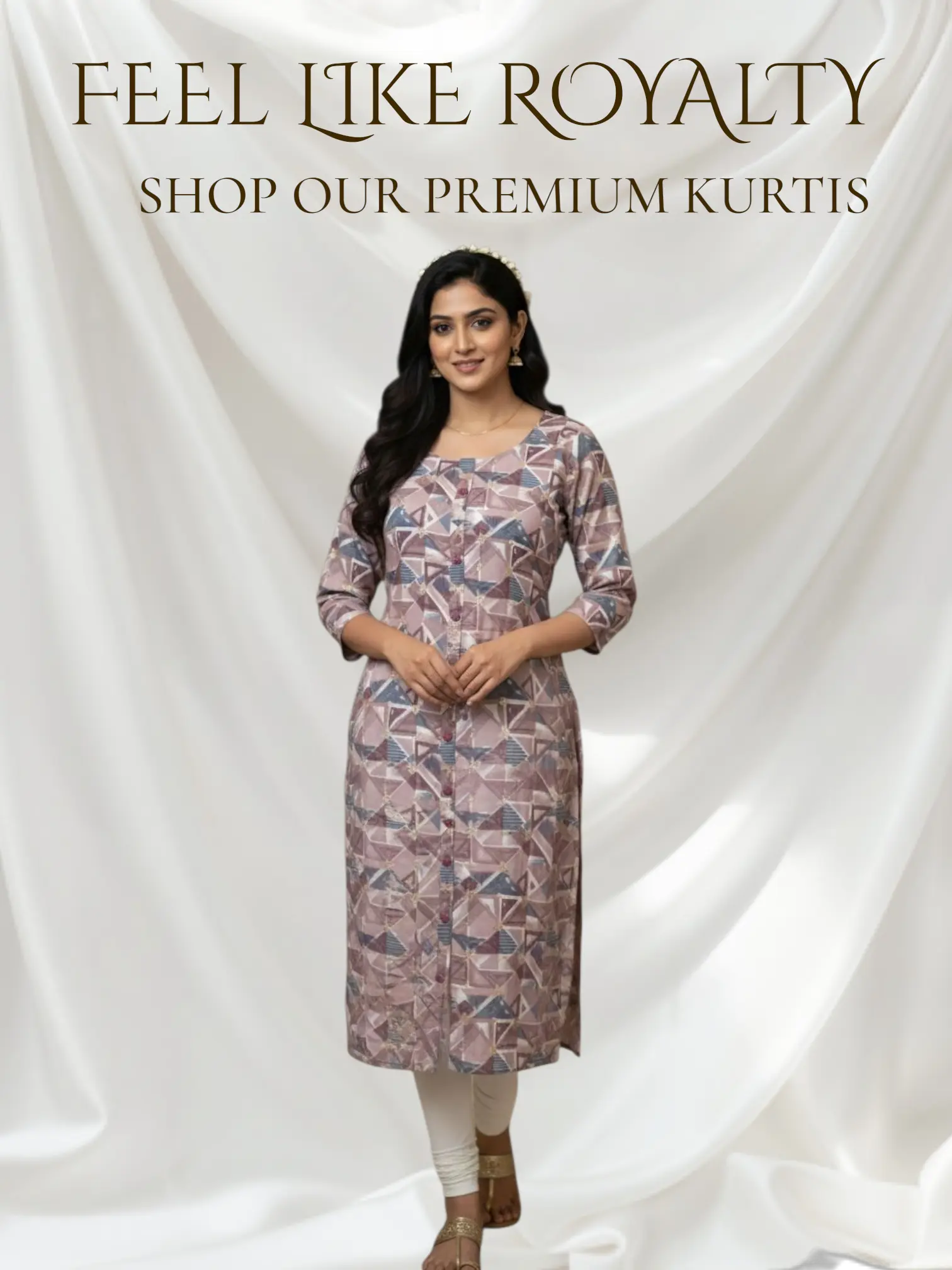 Zaara Purple mixed brand premium kurti