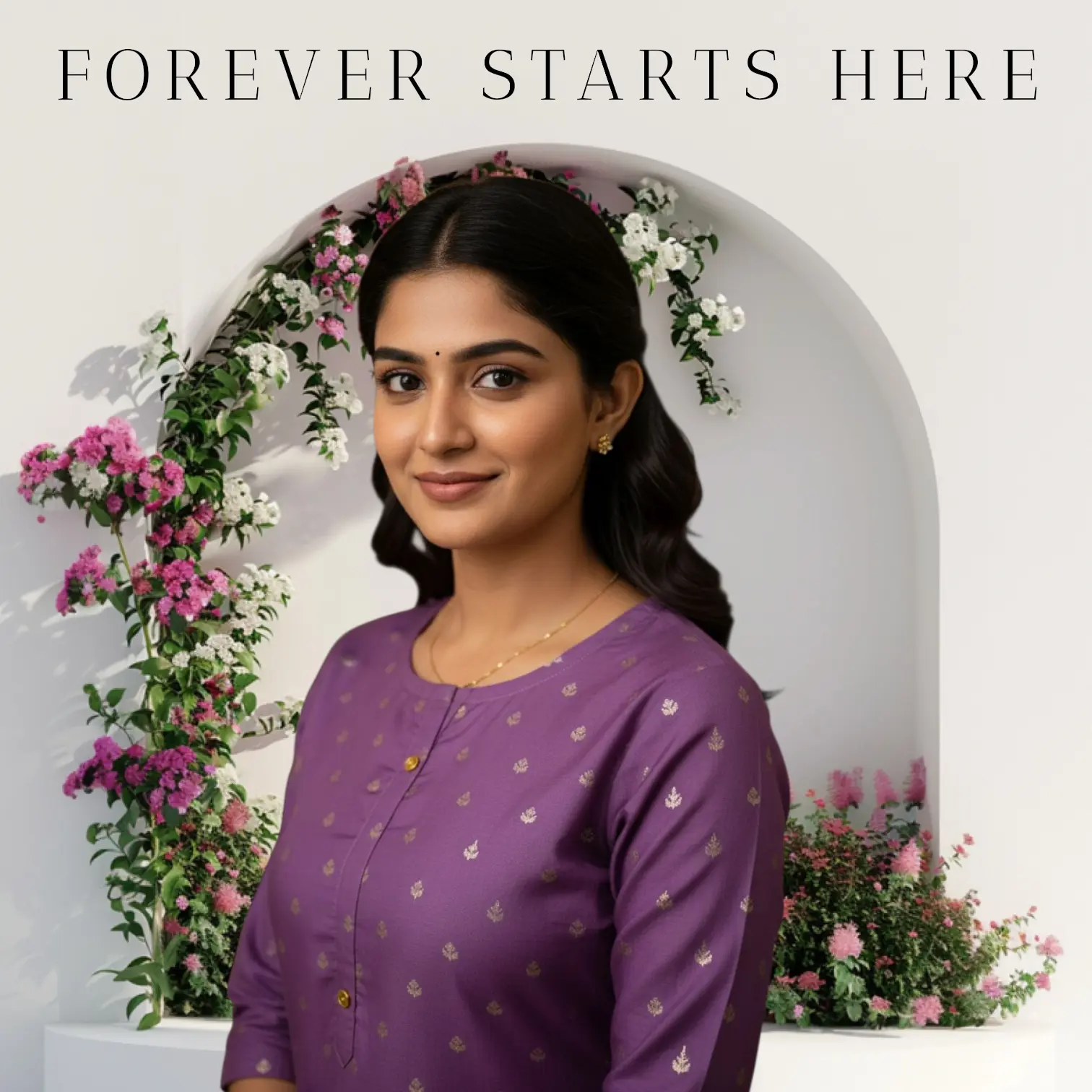Zaara Lavender Kurti with Golden Print Detailing – Premium Rayon Blend