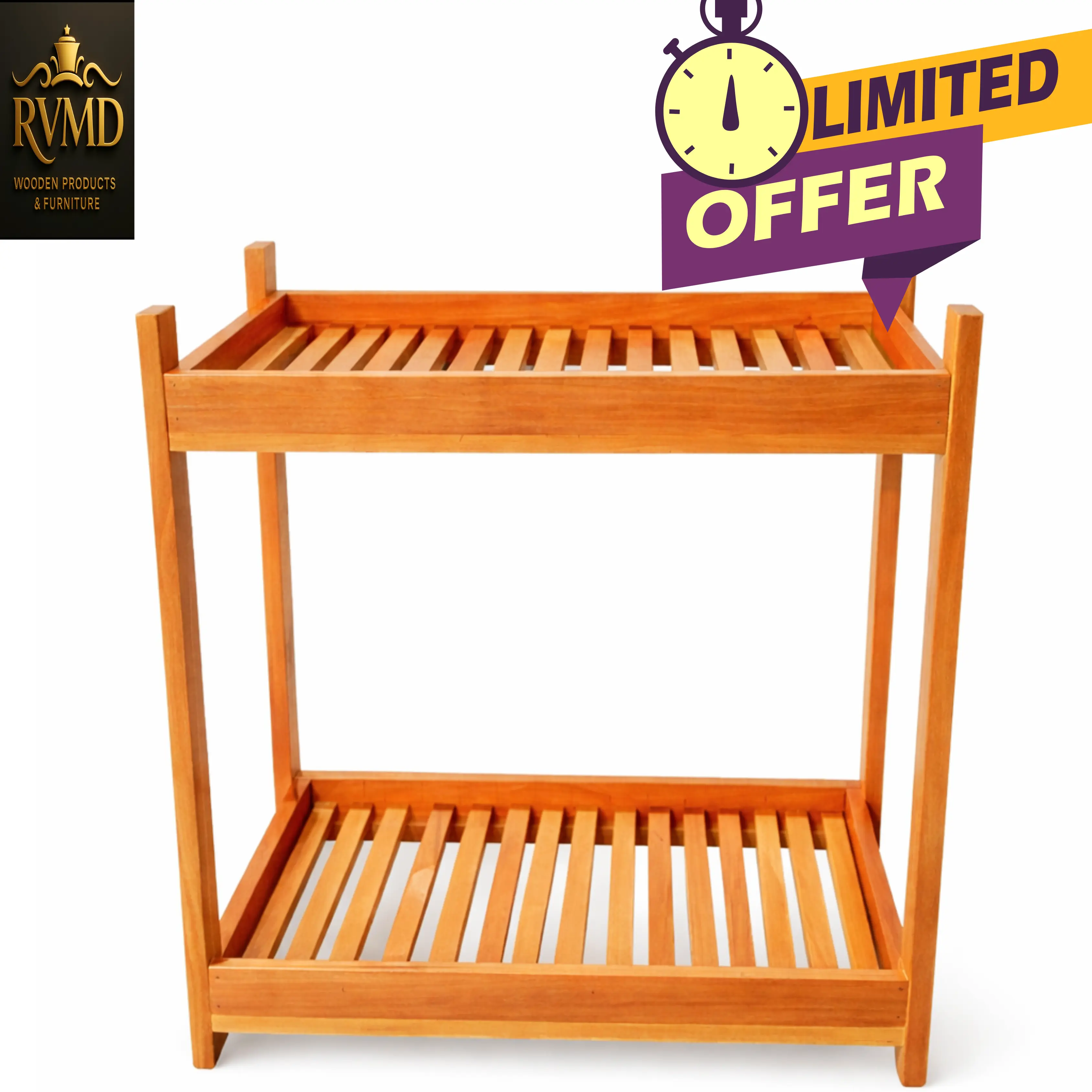  Wooden Kitchen Rack / Organizer (2-Tier)