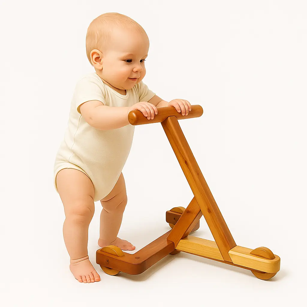 Wooden baby walker_New Model