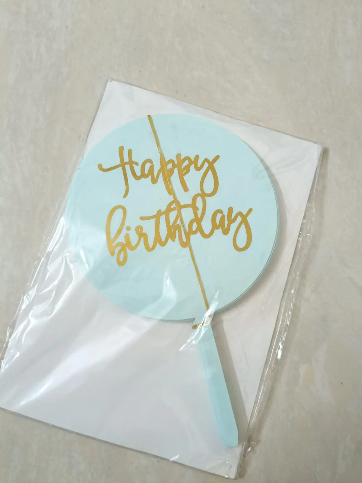 Acrylic round topper - set of 5 pcs