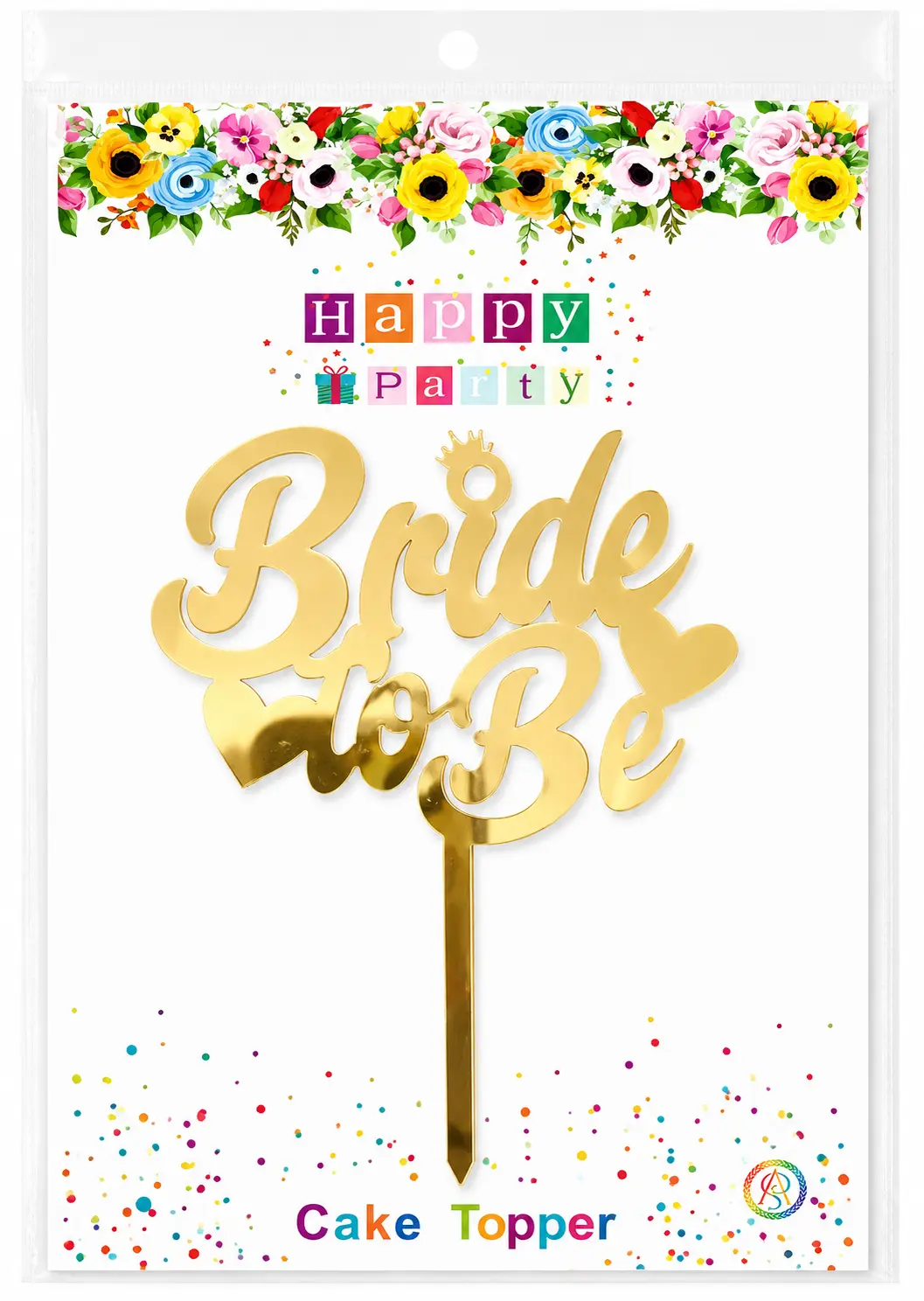 Bride to be acrylic topper - set of 5 pcs