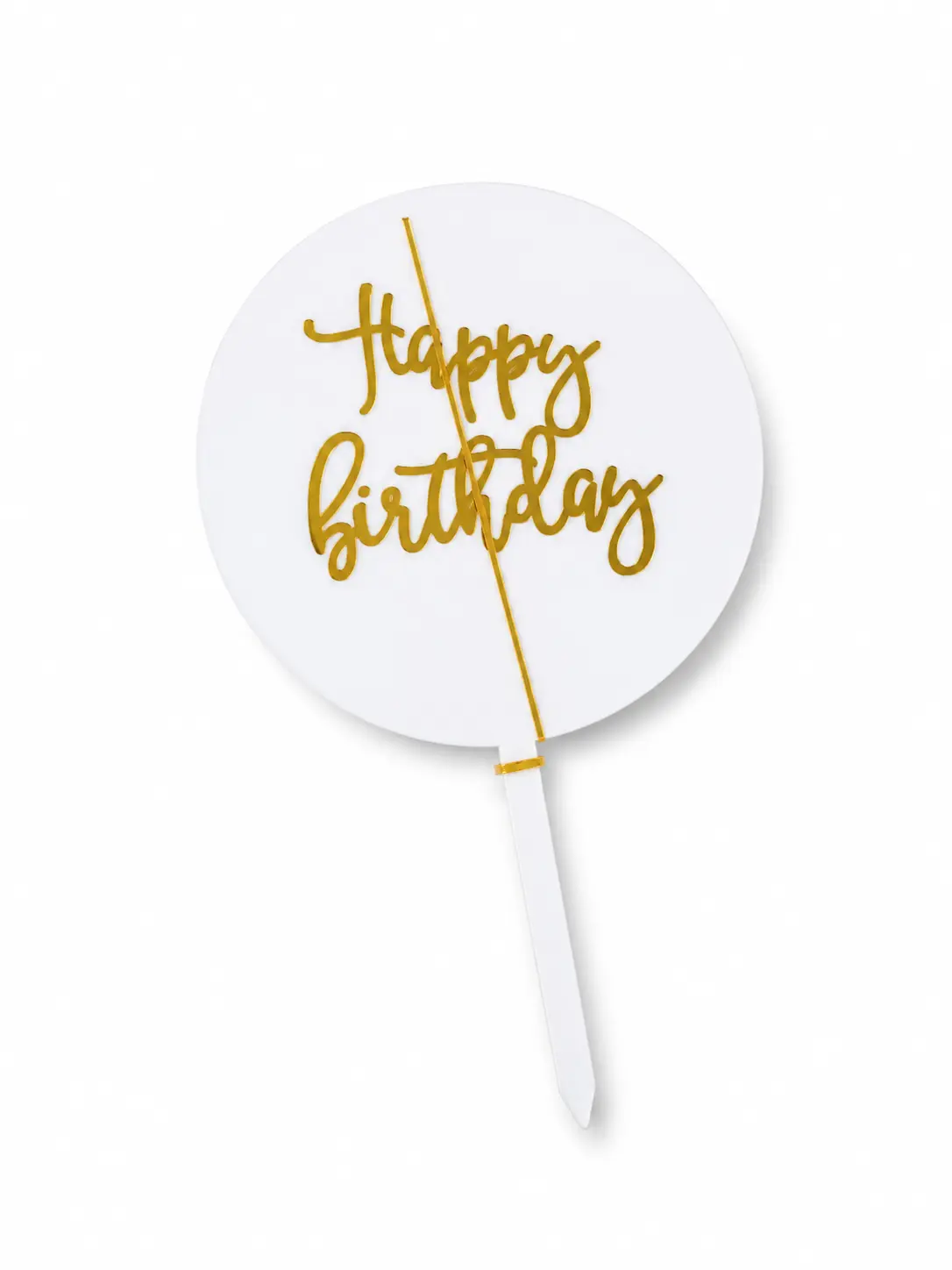 Acrylic round topper - set of 5 pcs