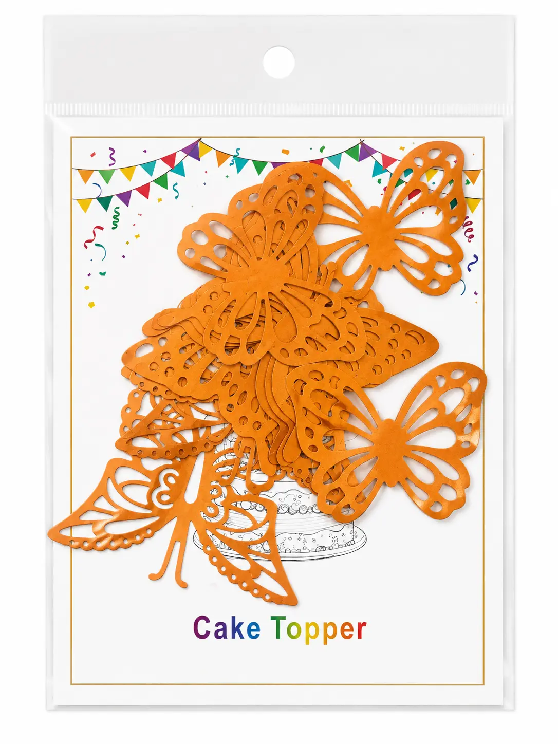 Butterfly - Topper - Topper - Set of 10 pcs - Mixed Colour