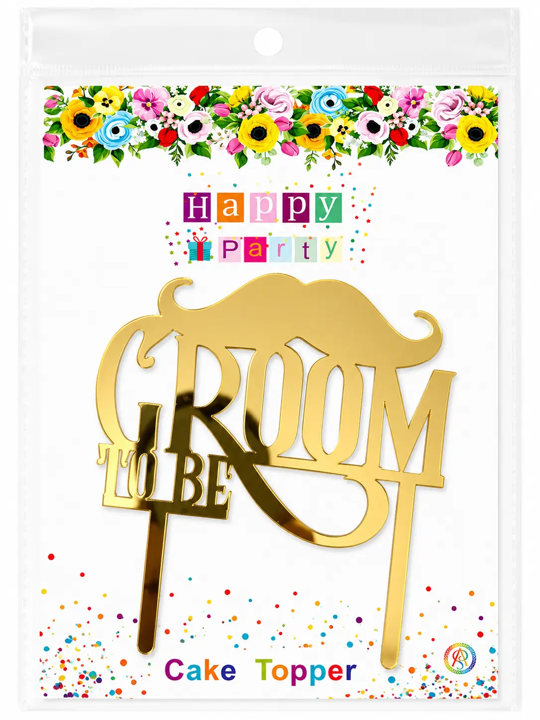 Groom to be acrylic topper - set of 5 pcs
