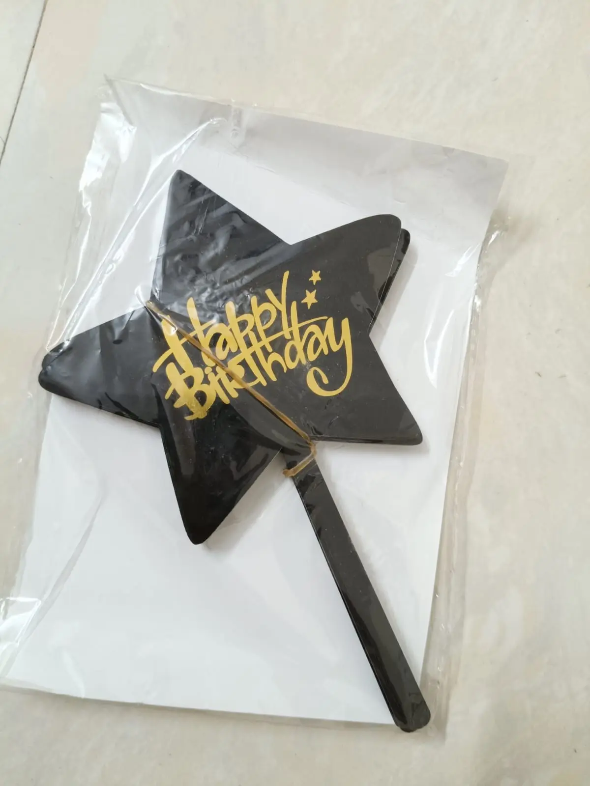 Acrylic Star topper - set of 5 pcs
