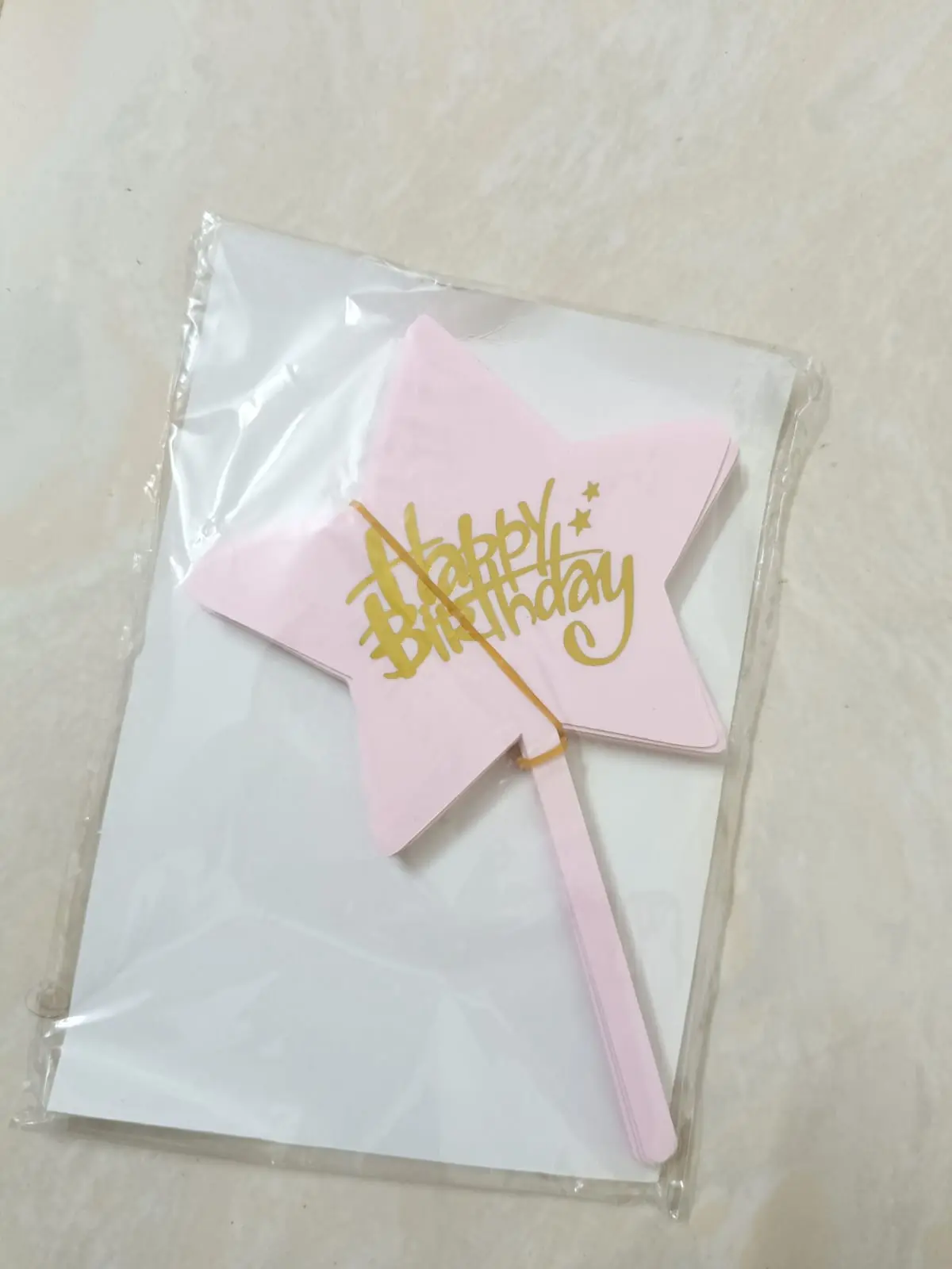 Acrylic Star topper - set of 5 pcs