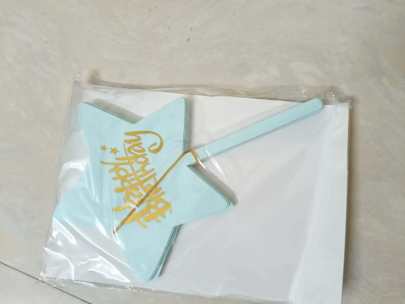 Acrylic Star topper - set of 5 pcs