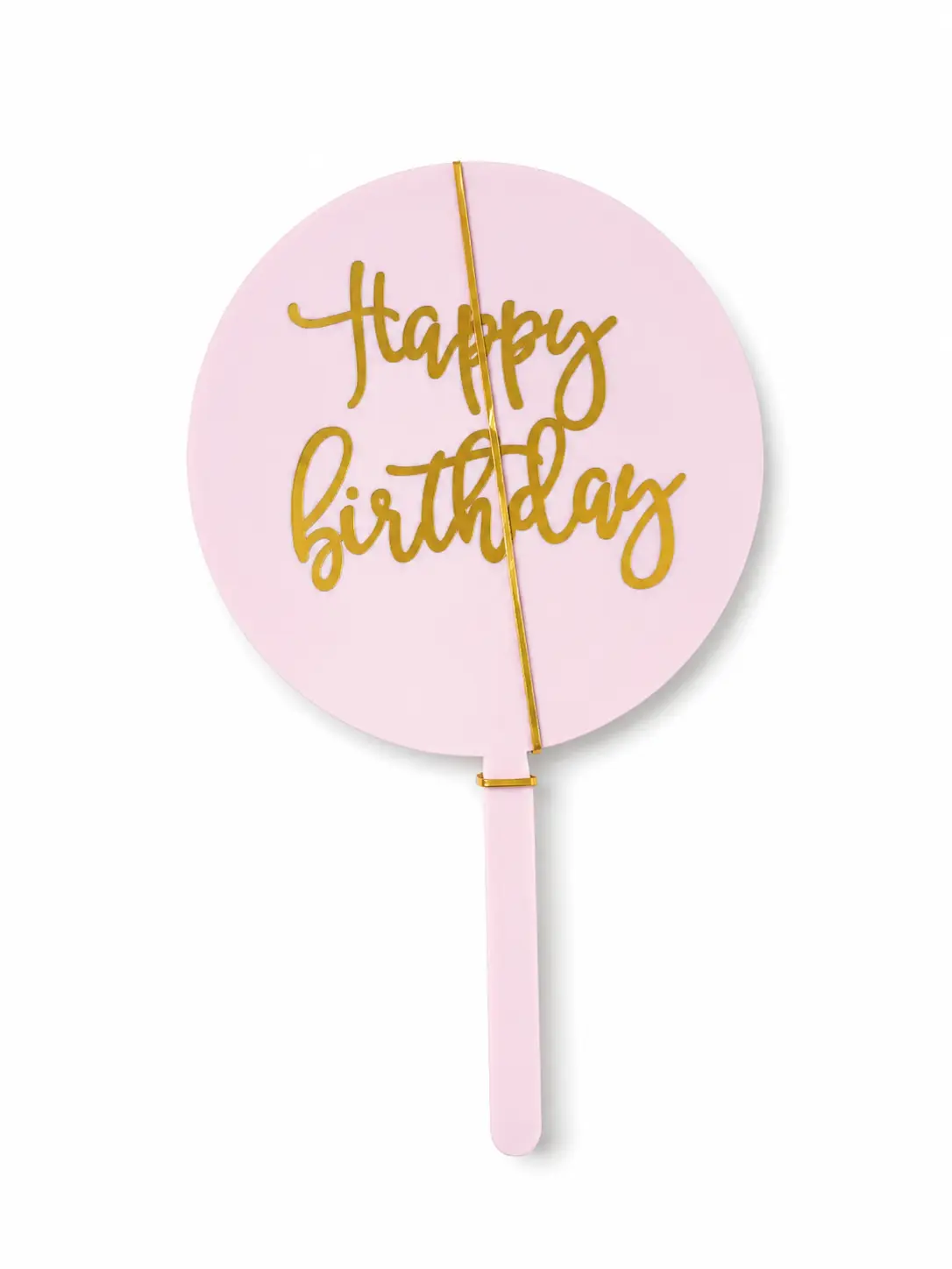 Acrylic round topper - set of 5 pcs