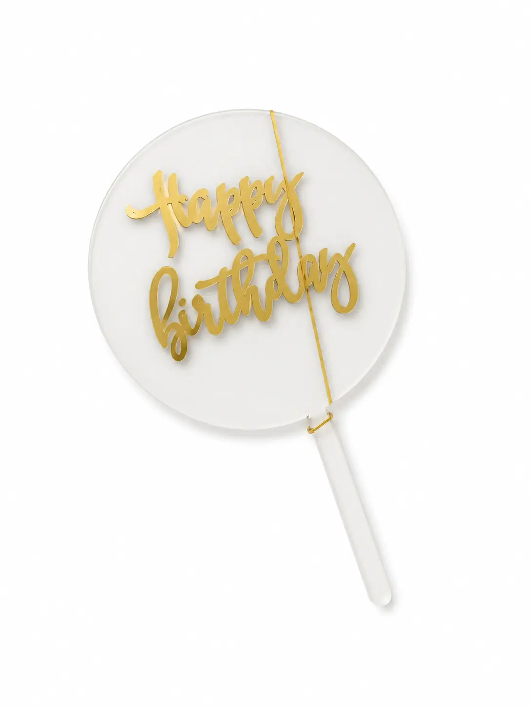 Acrylic round topper - set of 5 pcs