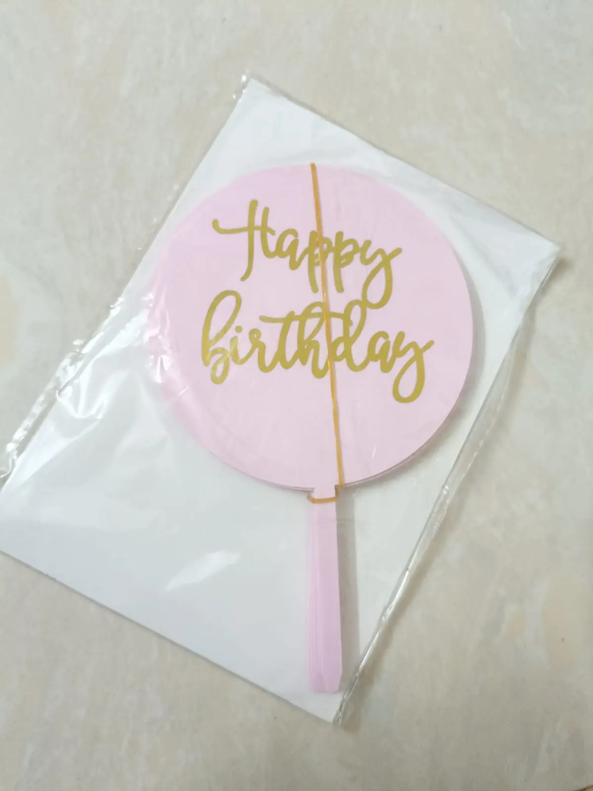 Acrylic round topper - set of 5 pcs