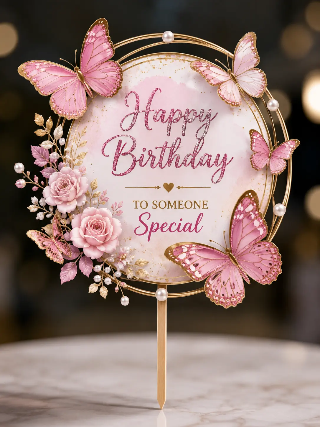 Butterfly Theme Topper 