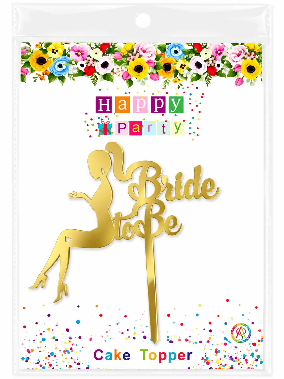Bride to be acrylic topper - set of 5 pcs