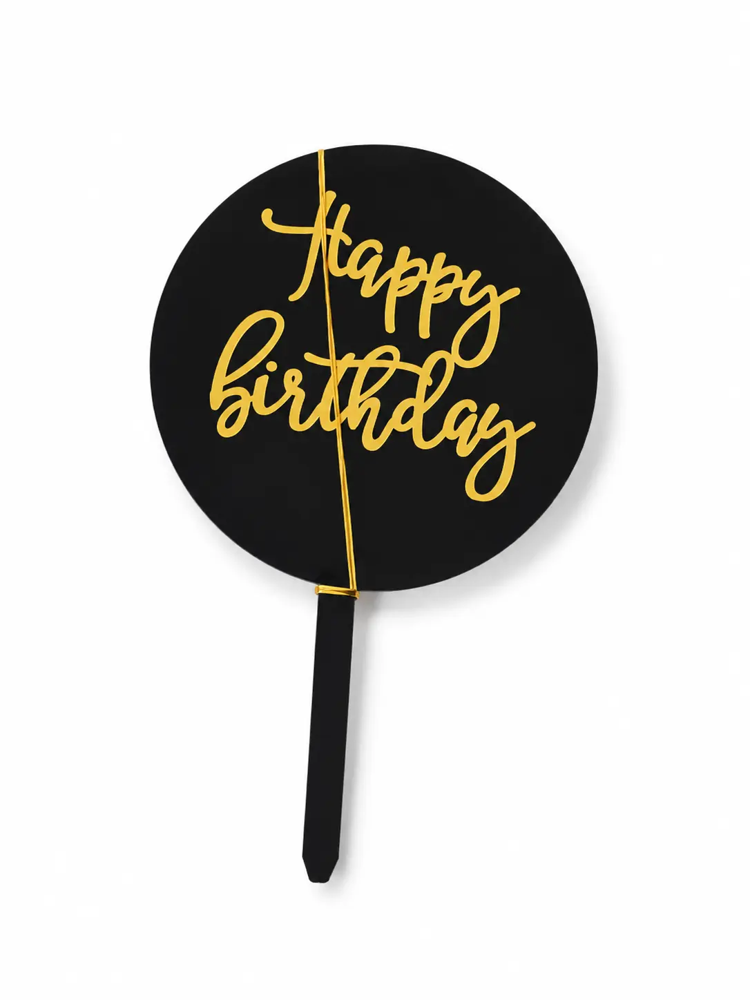Acrylic round topper - set of 5 pcs