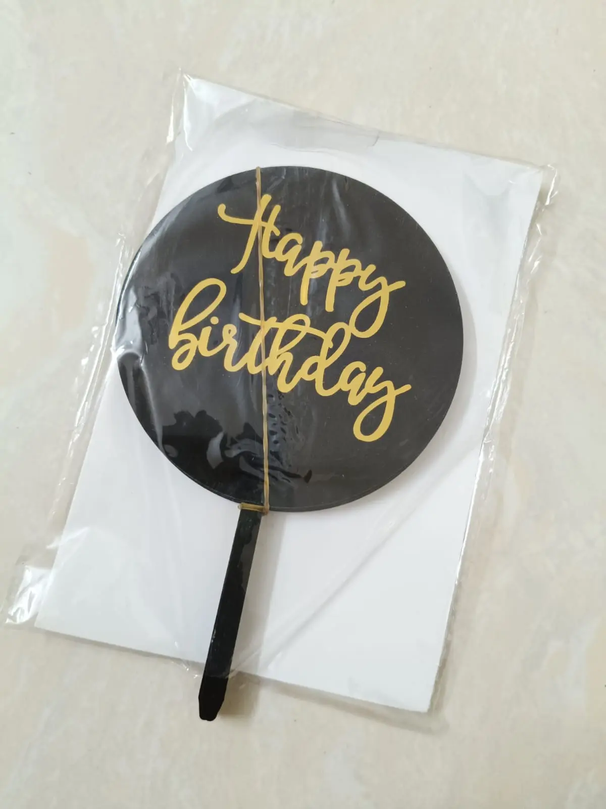 Acrylic round topper - set of 5 pcs