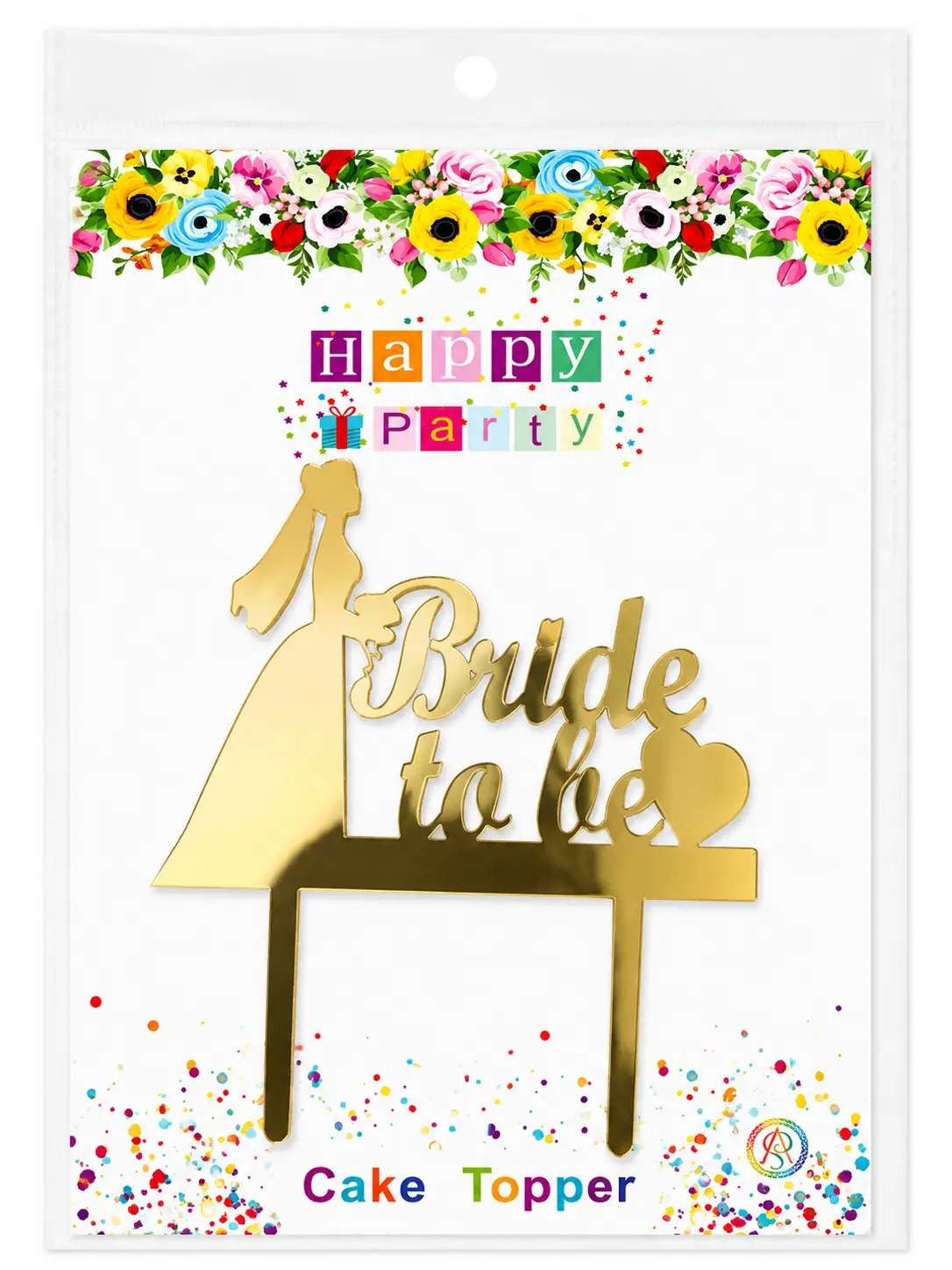 Bride to be acrylic topper - set of 5 pcs