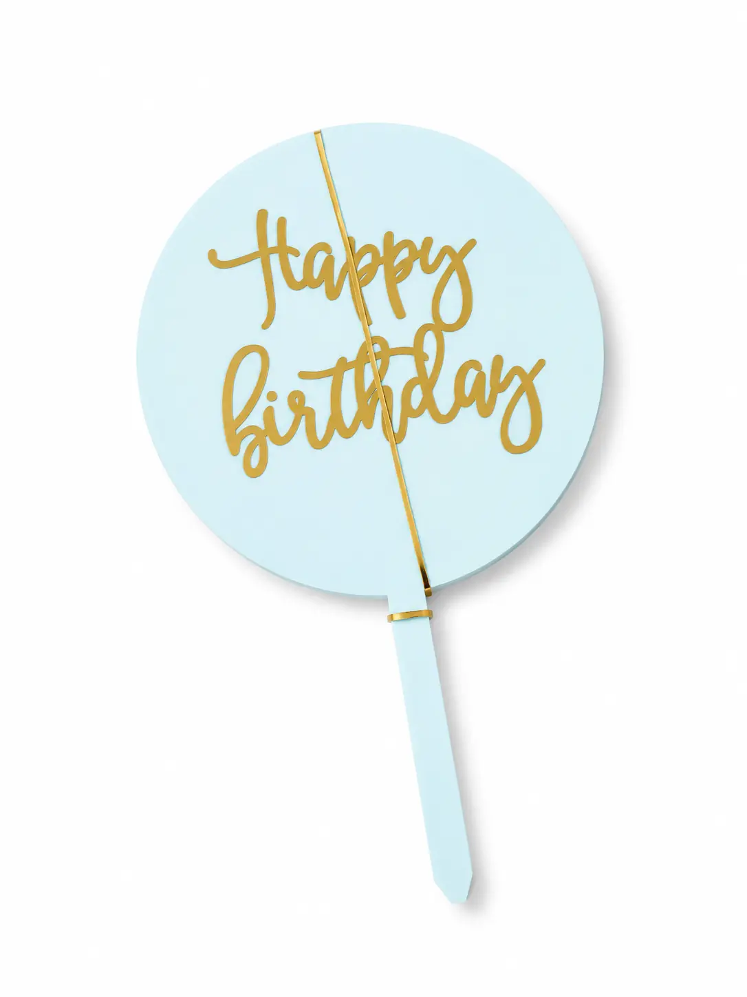 Acrylic round topper - set of 5 pcs
