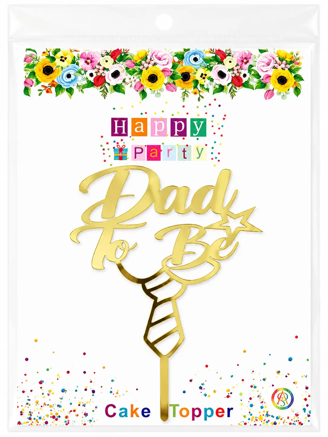 Dad to be acrylic topper - set of 5 pcs